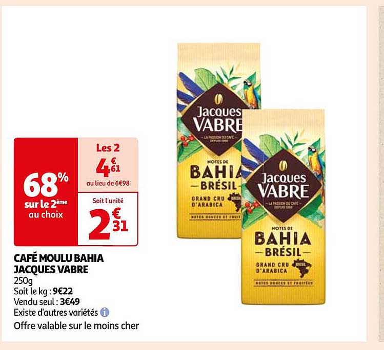 café moulu bahia jacques vabre