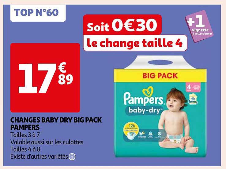 changs baby dry big pack pampers