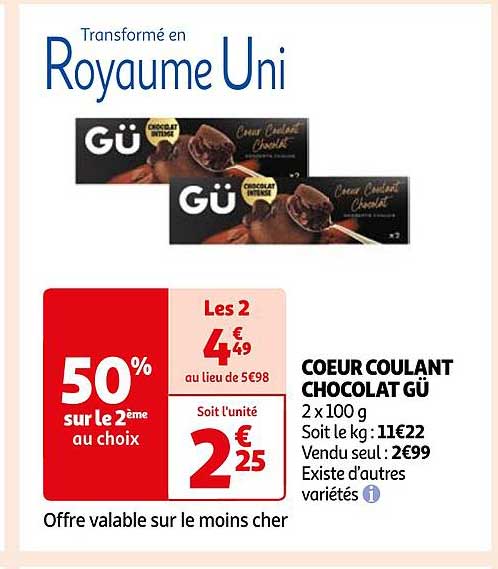 Coeur Coulant Chocolat Gü