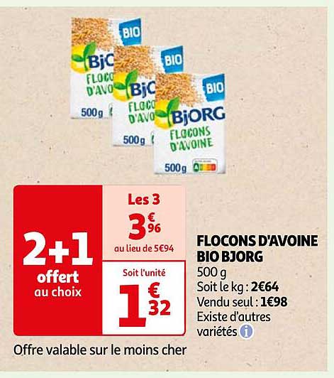 Flocons D'avoine Bio Bjorg