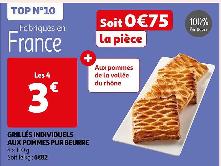 Grillés Individuels Aux Pommes Pur Beurre