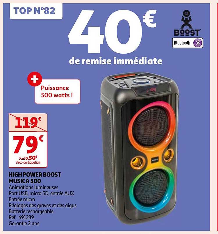 high power boost musica 500