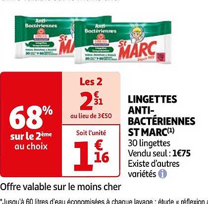 lingettes anti-bactériennes st marc