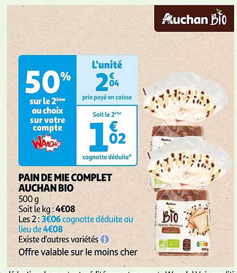 pain de mie complet aucha bio