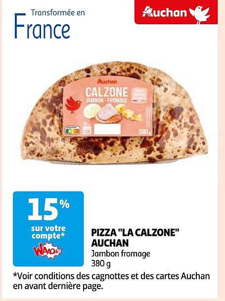 pizza "la calzone" auchan