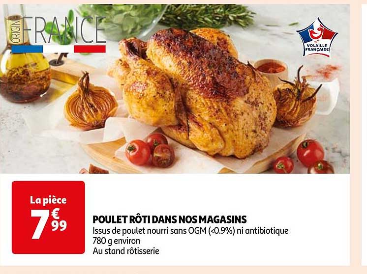 poulet rôti dans nos magasins