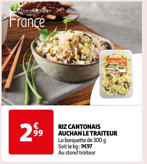 riz cantonais auchan le traiteur