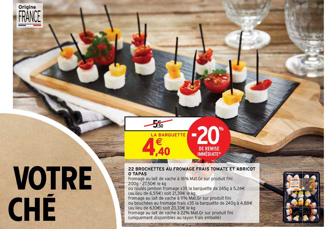 22 Brochettes Au Fromage Frais Tomate Et Abricot O Tapas