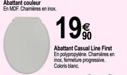 abattant casual line first