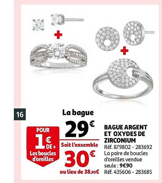 bague argent et oxydes de zirconium