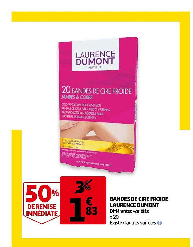 bandes de cire froide laurence dumont