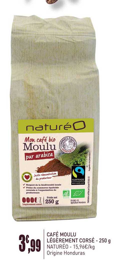 café moulu légèrement corsé - 250 g