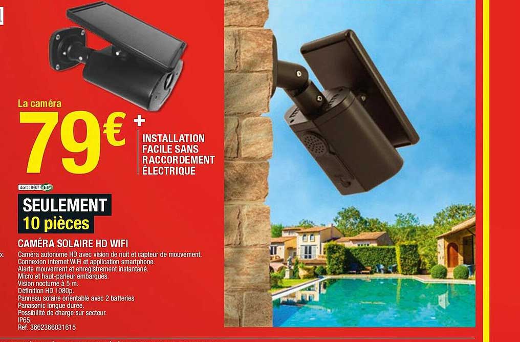 Caméra Solaire Hd Wifi