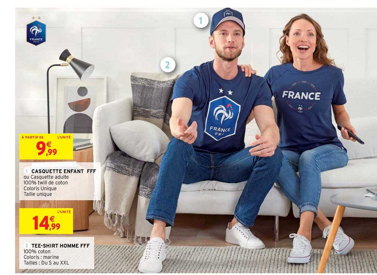 casquette enfant fff, tee-shirt homme fff