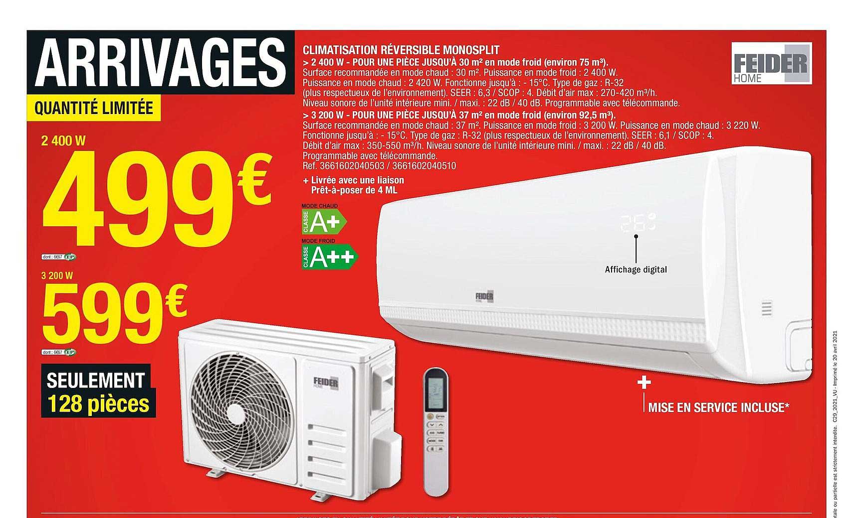 climatisation réversible monosplit