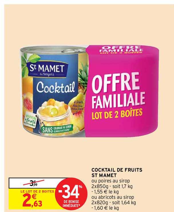 Cocktail De Fruits St Mamet