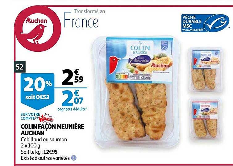 Colin Façon Meunière Auchan