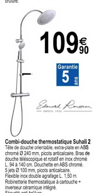 Combi-douche Thermostatique Suhali 2