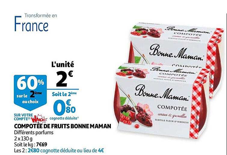compotée de fruits bonne maman