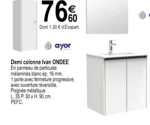 demi colonne ivan ondée ayor