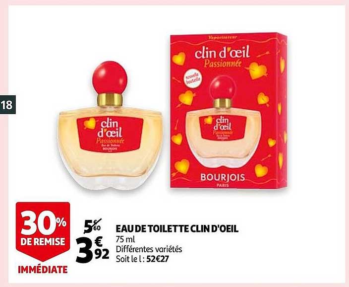 eau toilette clin d'oeil