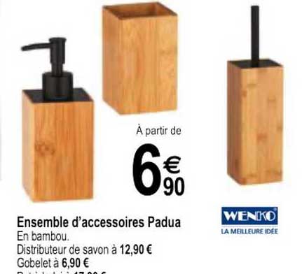 ensemble d'accessoires padua