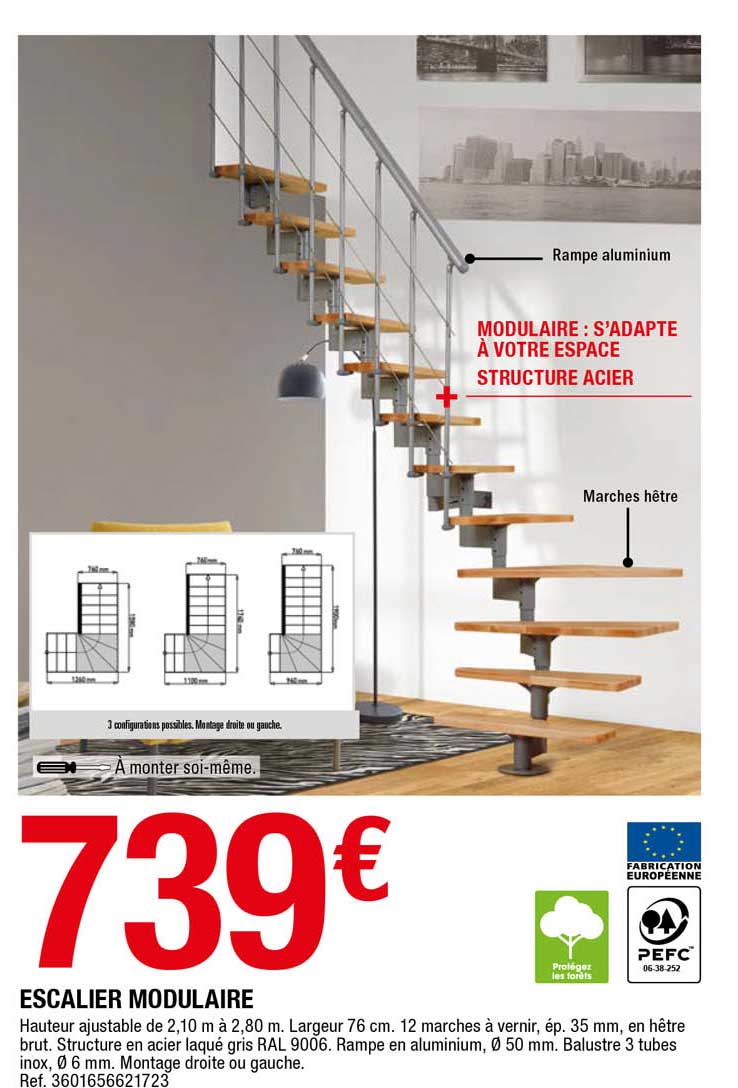 escalier modulaire