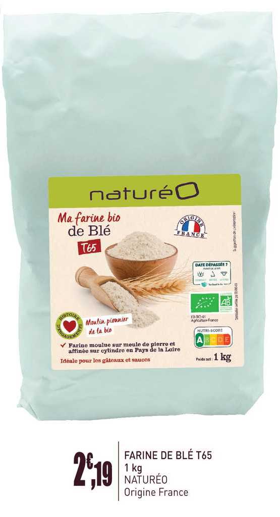 Farine De Blé T65 - 1 Kg