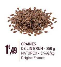 Graines De Lin Brun - 250 G