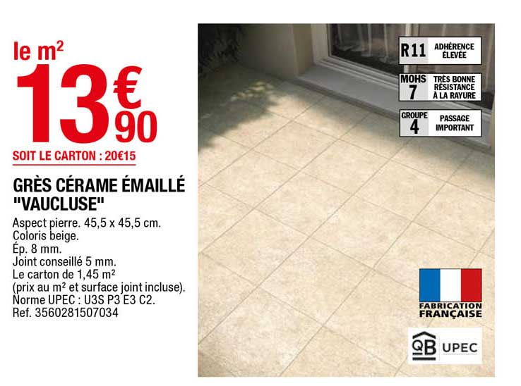 grès cérame émaillé "vaucluse"