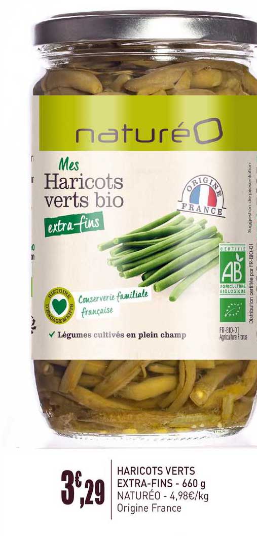 haricots verts extra-fins - 660 g