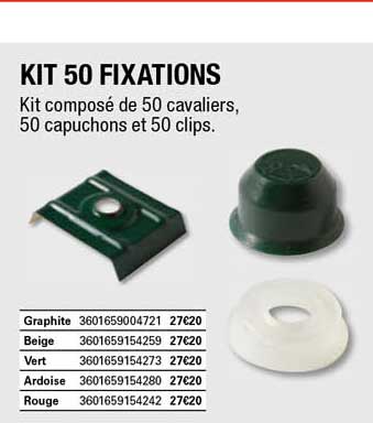 kit 50 fixations