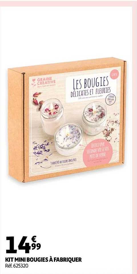 kit mini bougies à fabriquer