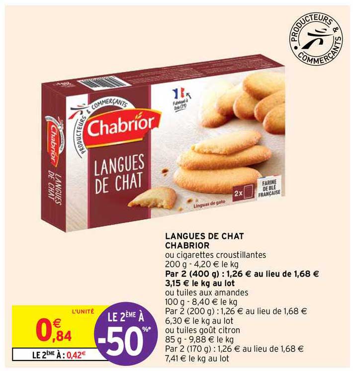 langues de chat chabrior