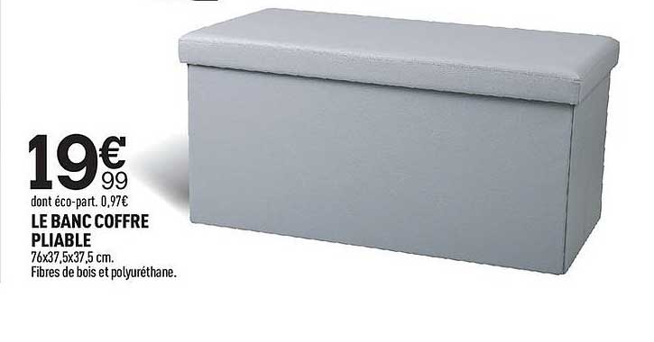 Le Banc Coffre Pliable