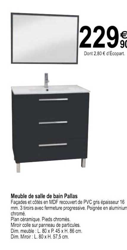 Meuble De Salle De Bain Pallas