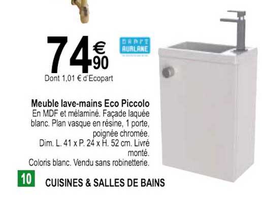 meuble lave-mains eco piccolo