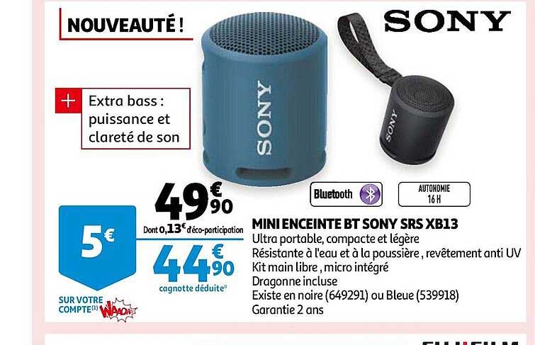 Mini Enceinte Bt Sony Srs Xb13