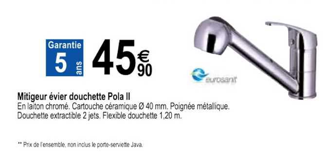 Mitigeur évier Douchette Pola II