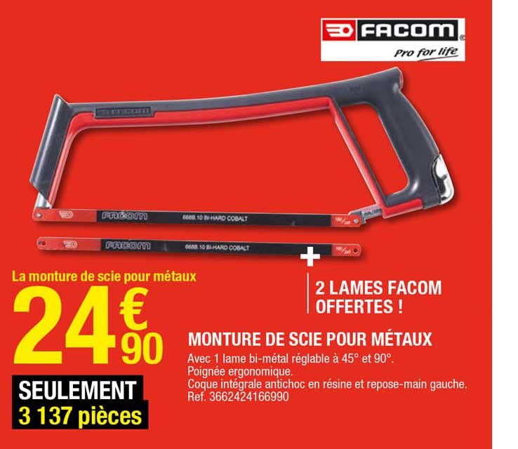 monture de scie pour métaux facom
