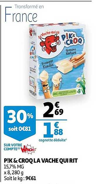 p!k & croq la vache qui rit