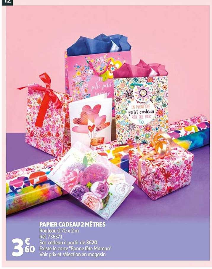 papier cadeau 2 mètres