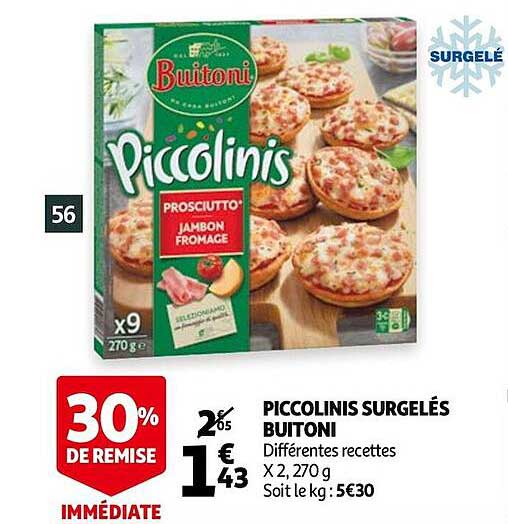 Piccolinis Surgelés Buitoni