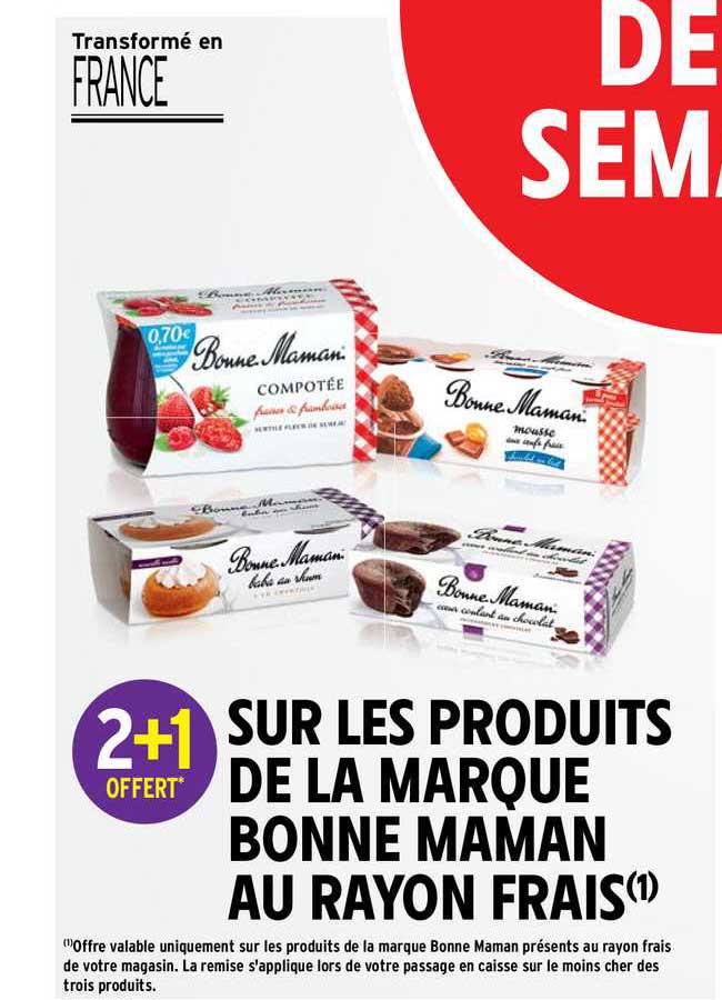 produits de la marque bonne maman