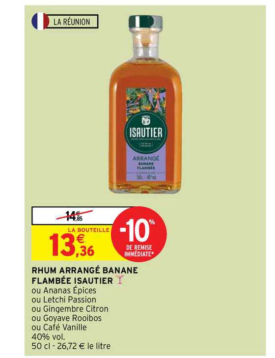 rhum arrangé banane flambée isautier