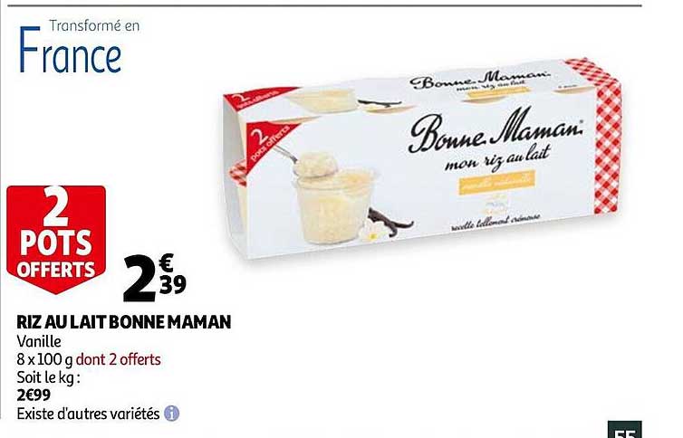 Riz Au Lait Bonne Maman