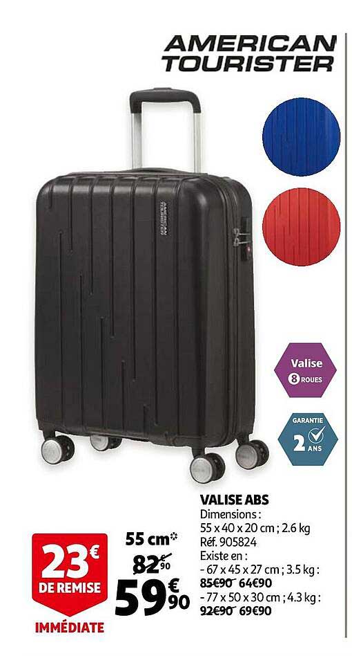 valise abs american tourister