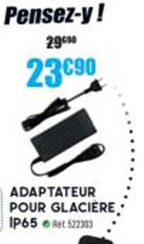 adaptateur pour glacière ip65