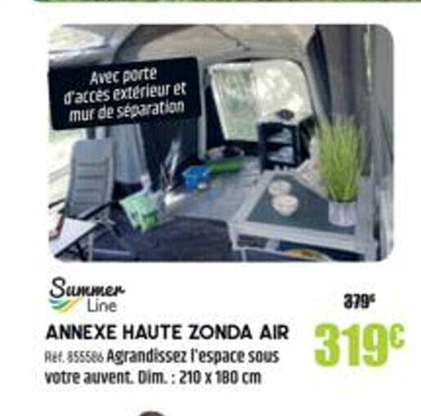 annexe haute zondia air summer line