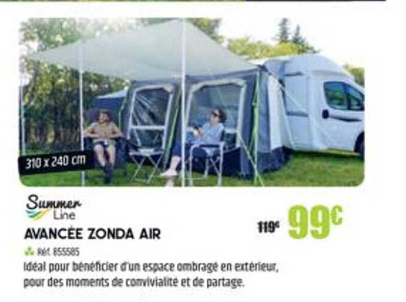 avancée zondia air summer line